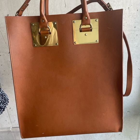 Sophie Hulme Handbags - Authentic Sophie Hulme Albion Leather Tote Bag